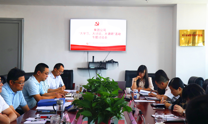 集團(tuán)公司黨委組織召開“大學(xué)習(xí)、大討論、大調(diào)研”專題討論會(huì)
