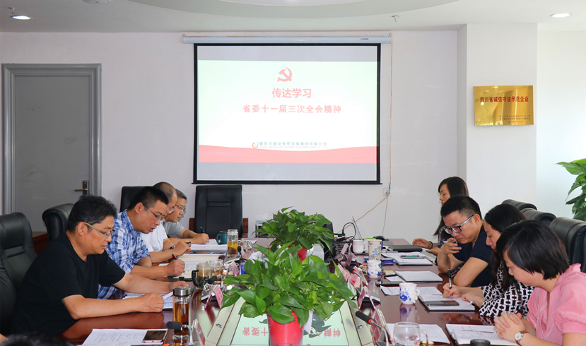 集團(tuán)公司黨委書記、董事長(zhǎng)姜俊宣講省委十一屆三次全會(huì)精神